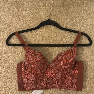 Windsor NWT sequin bra top Small